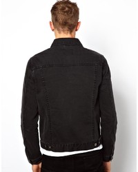 Veste en jean noire Asos