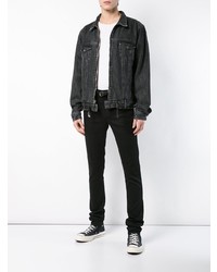 Veste en jean noire RtA