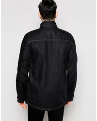 Veste en jean noire