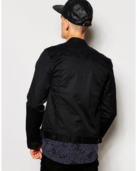 Veste en jean noire