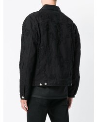 Veste en jean noire Diesel