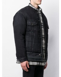 Veste en jean noire Balenciaga