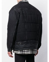 Veste en jean noire Balenciaga