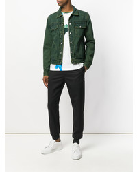 Veste en jean vert foncé Ps By Paul Smith