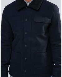 Veste en laine bleu marine Tokyo Laundry