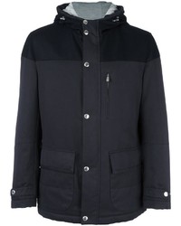 Veste en laine bleu marine Brunello Cucinelli