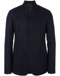 Veste en laine bleu marine Emporio Armani