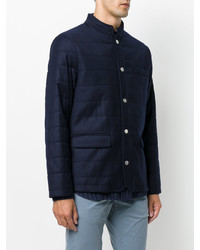 Veste en laine bleu marine Eleventy