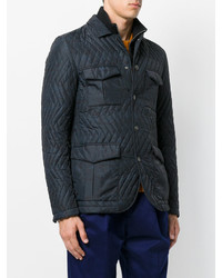 Veste en laine bleu marine Etro