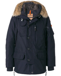 Veste en laine bleu marine Parajumpers