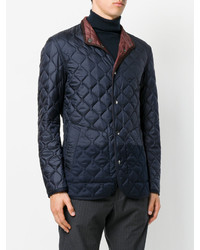 Veste en laine bleu marine Z Zegna