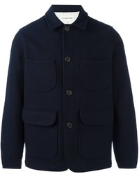 Veste en laine bleu marine Universal Works