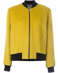 Veste en laine chartreuse