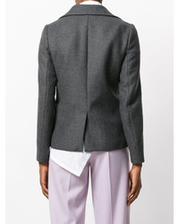 Veste en laine gris foncé Jil Sander Navy