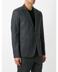 Veste en laine gris foncé AMI Alexandre Mattiussi