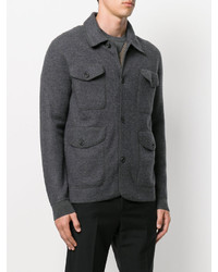 Veste en laine gris foncé Z Zegna