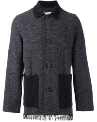 Veste en laine gris foncé YMC