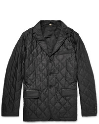 Veste en laine matelassée gris foncé Burberry