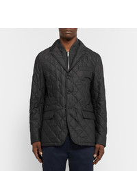 Veste en laine matelassée gris foncé Burberry