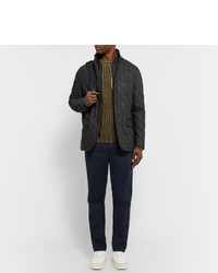 Veste en laine matelassée gris foncé Burberry