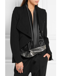 Veste en laine noire Ann Demeulemeester