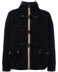 Veste en laine noire Bark