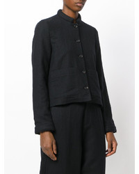 Veste en laine noire Societe Anonyme