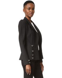 Veste en laine noire Thierry Mugler