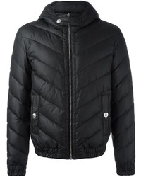 Veste en laine noire Versus