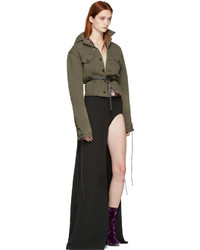 Veste en laine olive Haider Ackermann