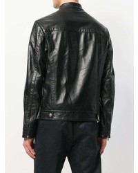 Veste en peau de mouton retournée noire Dirk Bikkembergs