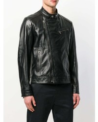 Veste en peau de mouton retournée noire Dirk Bikkembergs