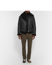 Veste en peau de mouton retournée noire Acne Studios