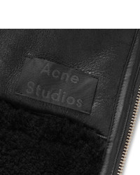 Veste en peau de mouton retournée noire Acne Studios