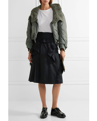 Veste en satin olive Junya Watanabe