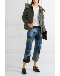 Veste en satin olive Junya Watanabe