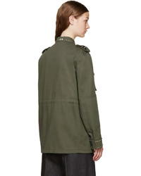 Veste en sergé olive Valentino