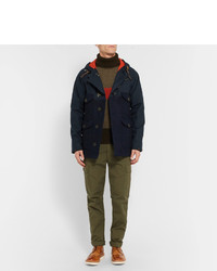 Veste en tweed bleu marine Nigel Cabourn