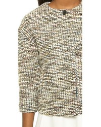 Veste en tweed grise Paul Smith