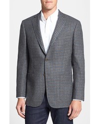 Veste en vichy grise