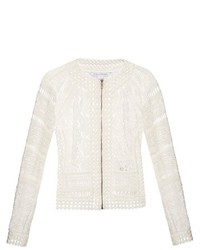 Veste géométrique blanche