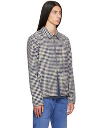 Veste harrington à carreaux beige Ps By Paul Smith