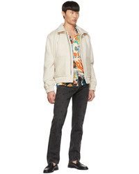 Veste harrington en laine beige Rhude