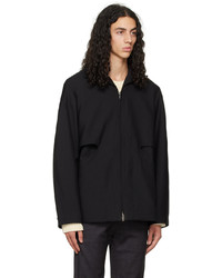 Veste harrington en laine noire Cornerstone