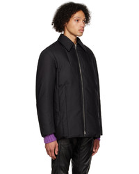 Veste harrington en laine noire Cornerstone