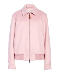 Veste harrington en laine rose