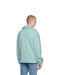 Veste harrington en laine vert menthe Helmut Lang