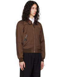 Veste harrington marron foncé Tom Ford