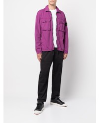 Veste harrington pourpre Stone Island