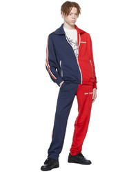 Veste harrington rouge et bleu marine Palm Angels